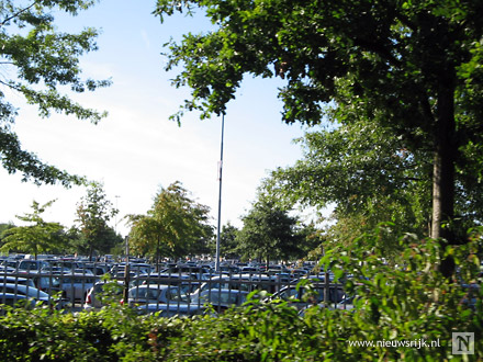 Volle parkeerplaats