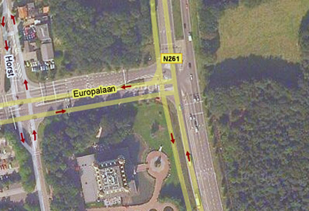 Verkeershinder op N261